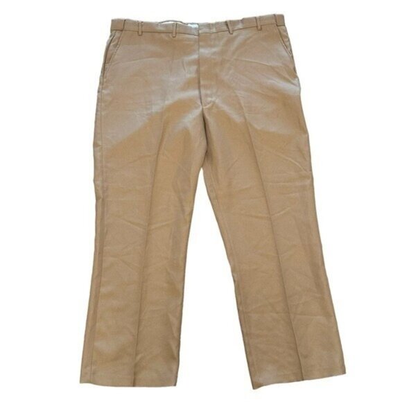 Haband Executive Division Mens 44x30 Tan Vintage Dress Pants Permanent Press NWT - Picture 1 of 6